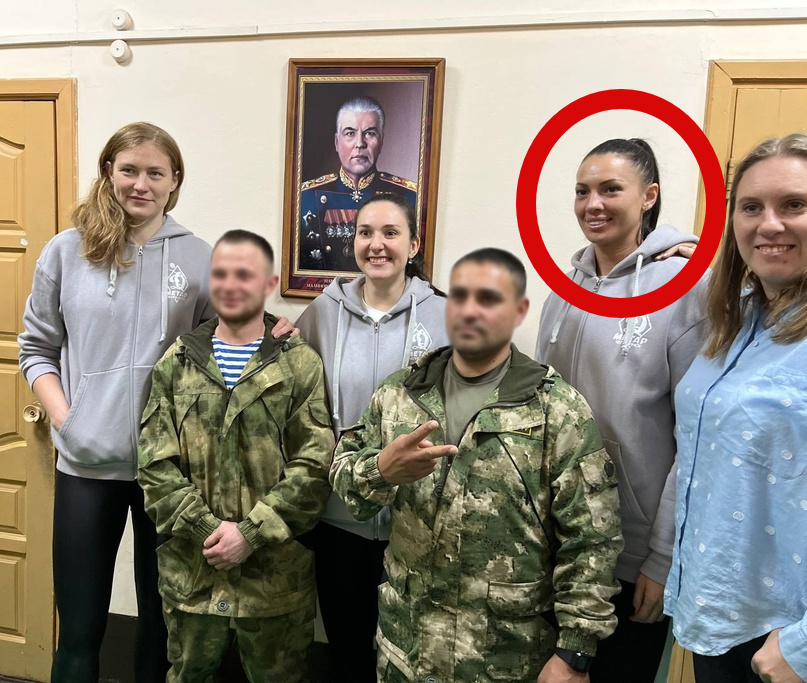 Олена Ткачова участь в акції на підтримку армії РФ та російської агресії в Україні